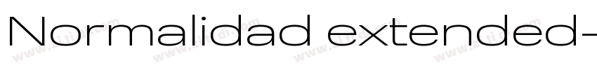 Normalidad extended字体转换